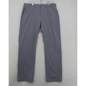 Fair Harbor Men Grey Recycled Polyester Performance Pants W34 L30 V103413